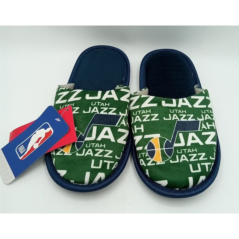 Foco Scuff Logo Slide Slippers NBA Utah Jazz Kids Medium (3-4)